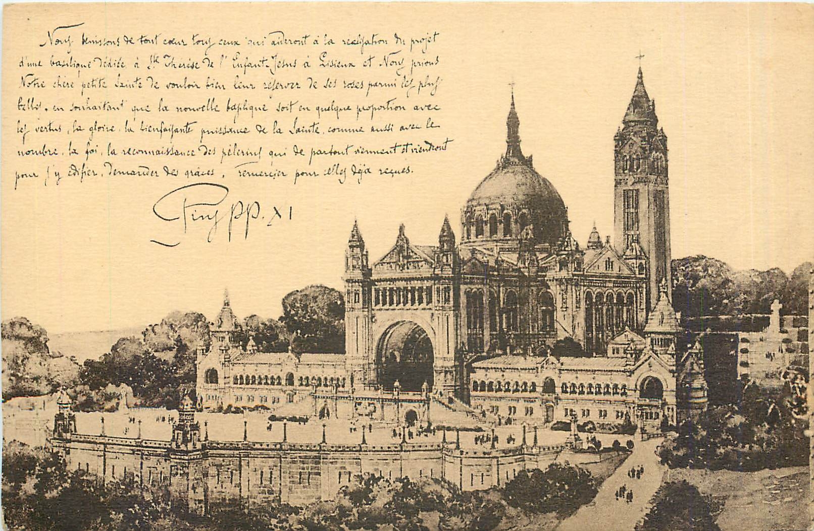 Basilique de l'Enfant-Jésus à Lisieux — projet architectural — éditeur L. Nest