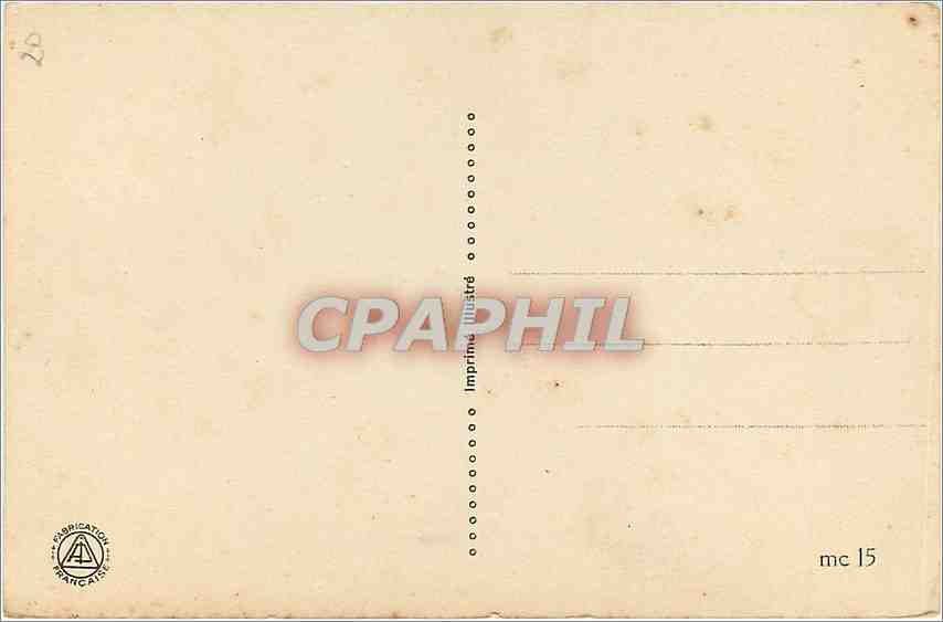 CPA Femme — Verso