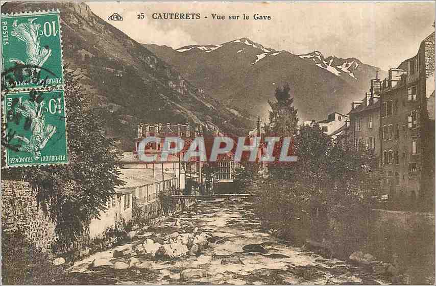 Cauterets - Vue sur le Gave — éditeur non identifié, n° de série 25