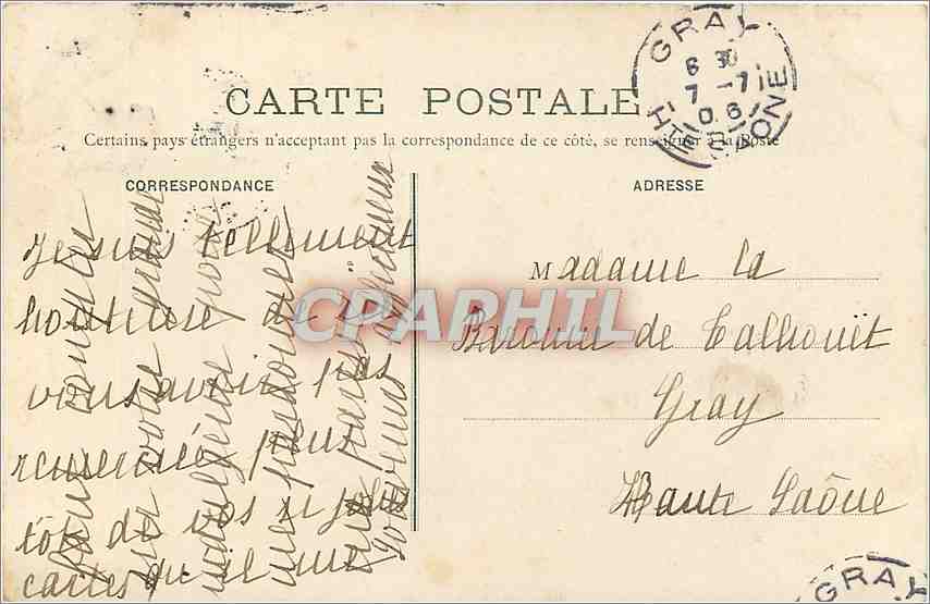 CPA Paris Eglise Sainte Clotilde  — Verso