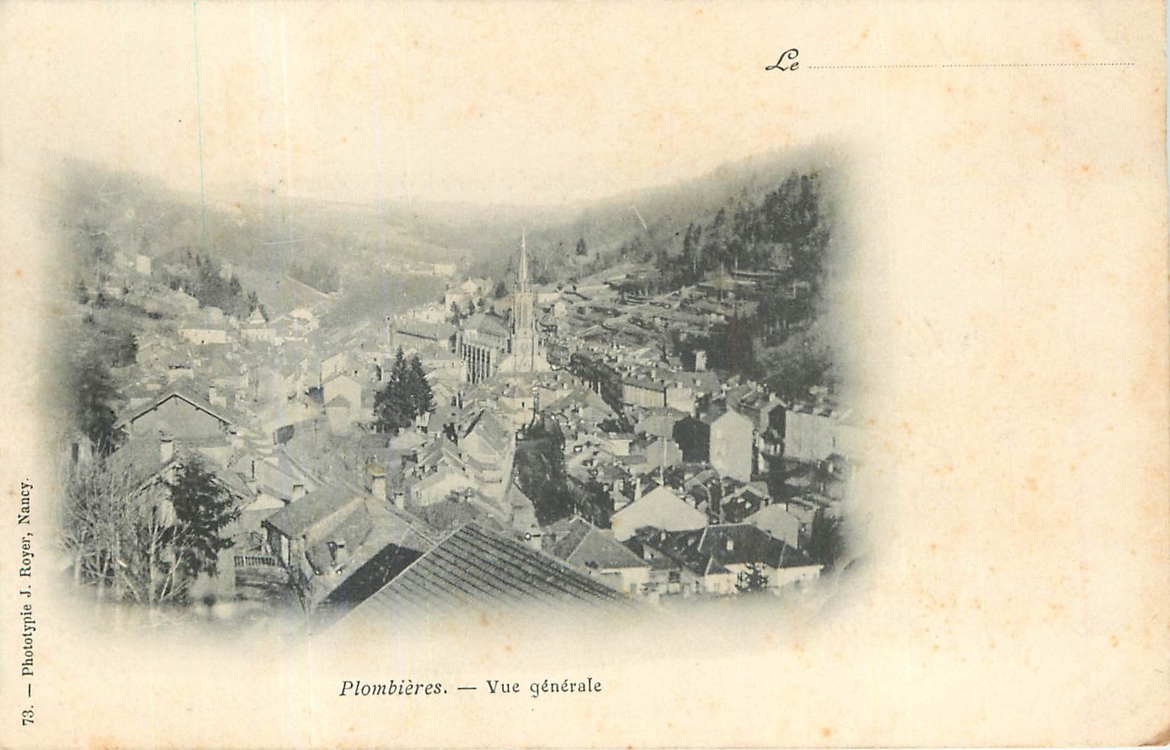 CPA Plombieres Vue generale 