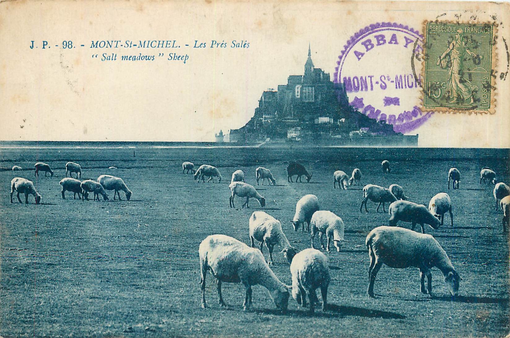 CPA Mont St Michel Les Pres Sales Moutons