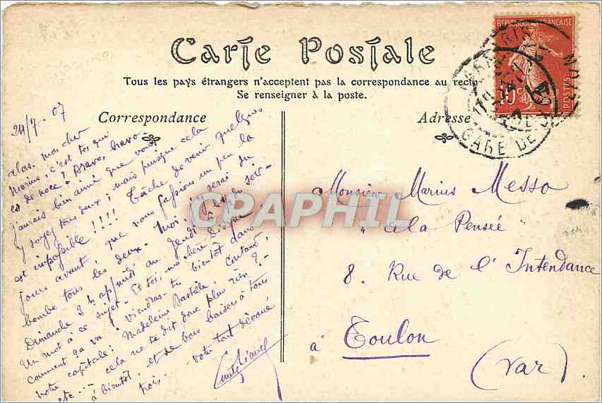 Paris — Ancien Pont de l'Hôtel-Dieu, aquatinte de Nattes — éditeur ND 118 — Verso