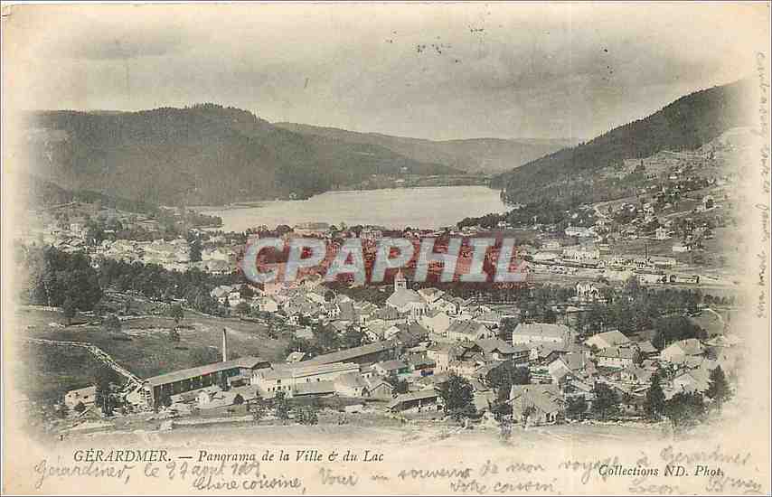 GÉRARDMER — Panorama de la Ville & du Lac — Collections ND. Phot.