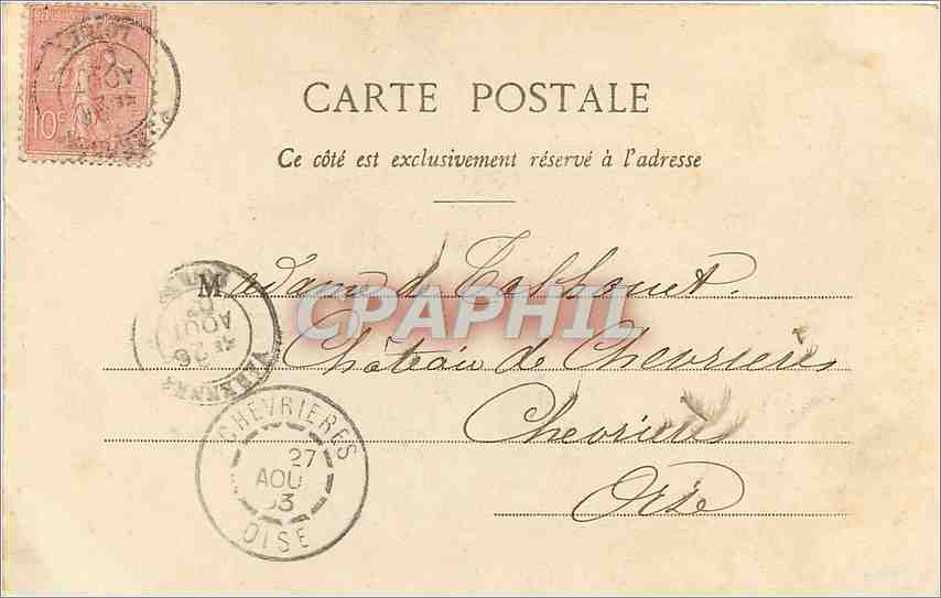 CPA La Bussiere Chateau  — Back
