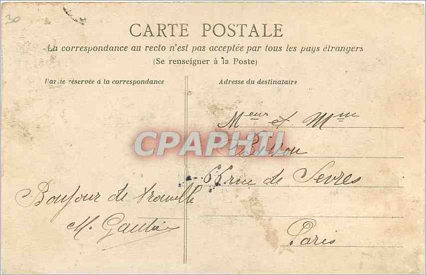 CPA Le Havre Le Grand Quai Bateaux de peche — Rückseite