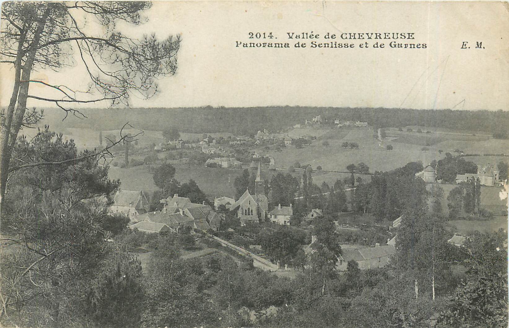 CPA Vallee de Chevreuse Panorama de Senlisse et de Garnes 