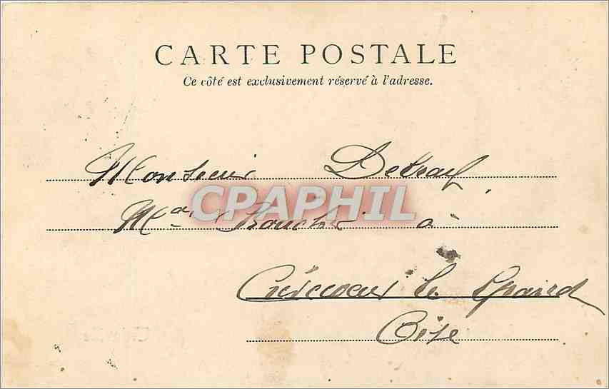 Le Phare de l'Est — Trouville — éditeur Paris 7418 — Verso