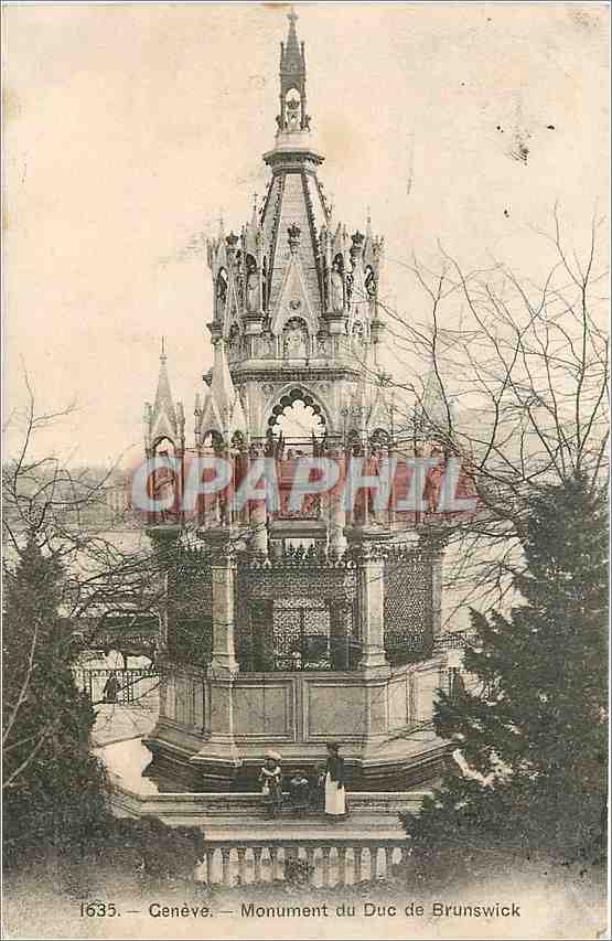 CPA Geneve Monument de Duc de Brunswick 