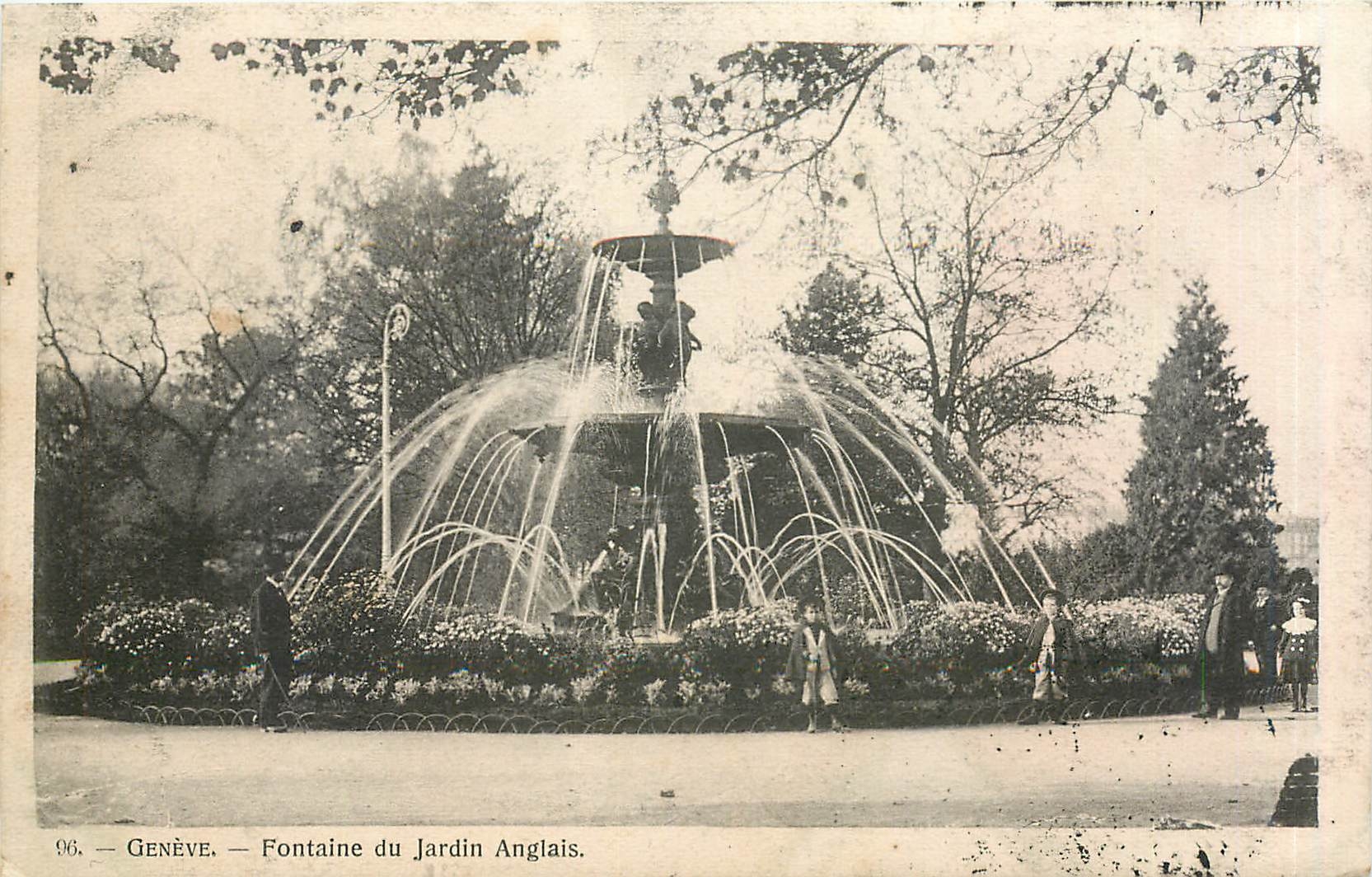 CPA Geneve Fontaine du Jardin Anglais 