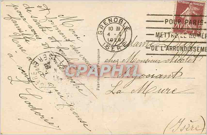 CPA Bonne Annee Fleurs — Back