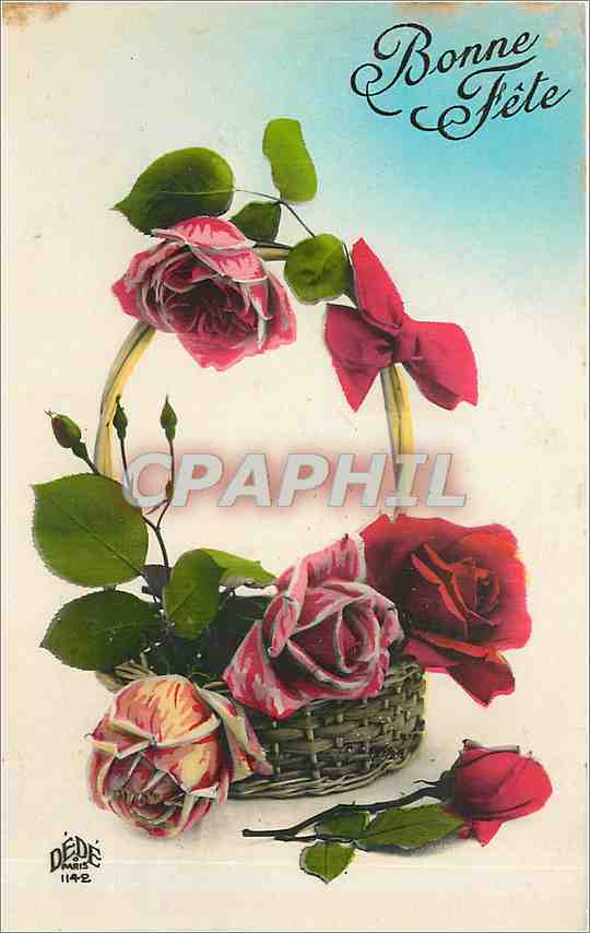 CPA Bonne Fete Fleurs