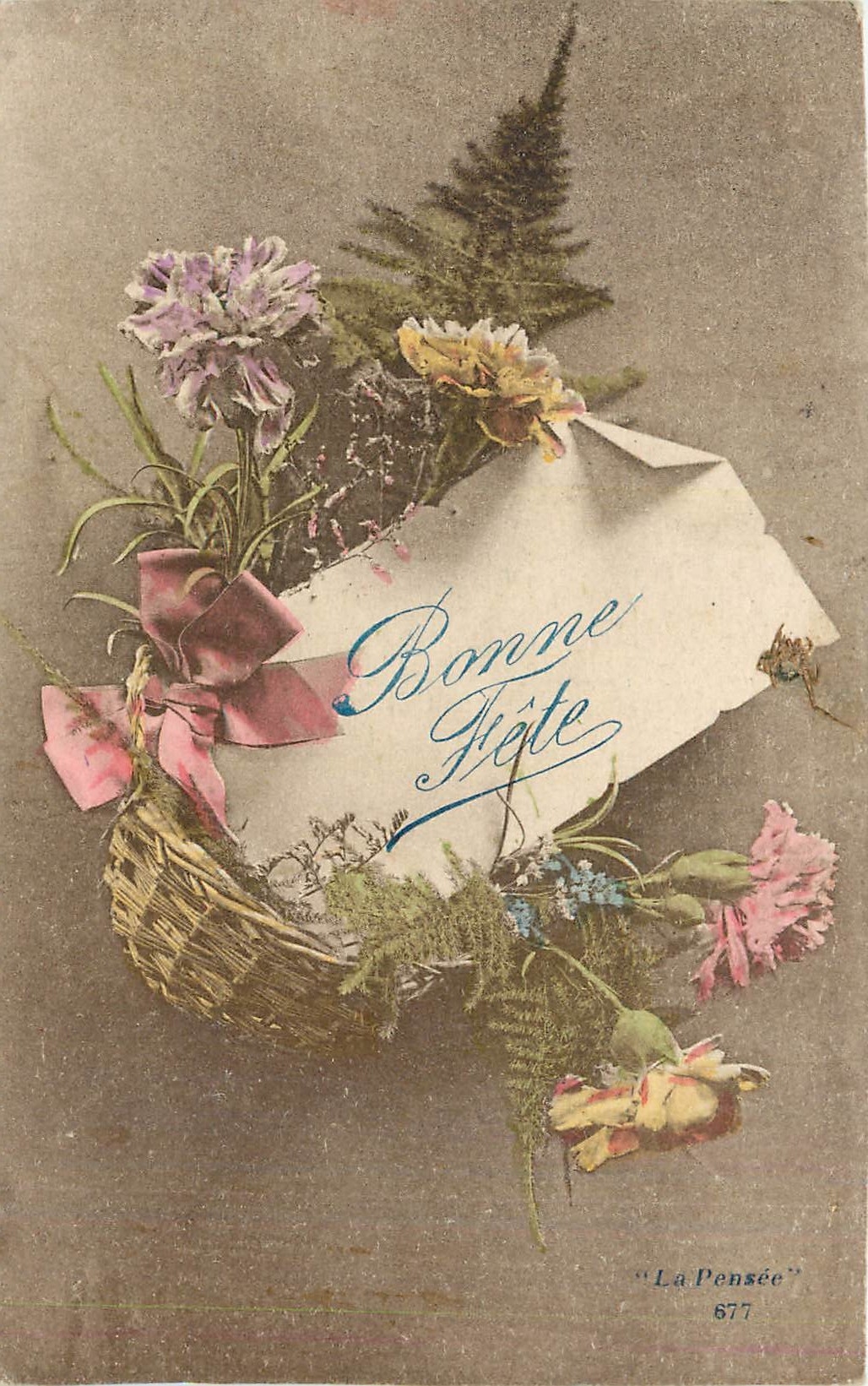CPA Bonne Fete Fleurs