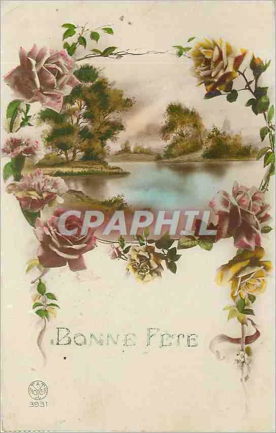 CPA Bonne Fete Fleurs