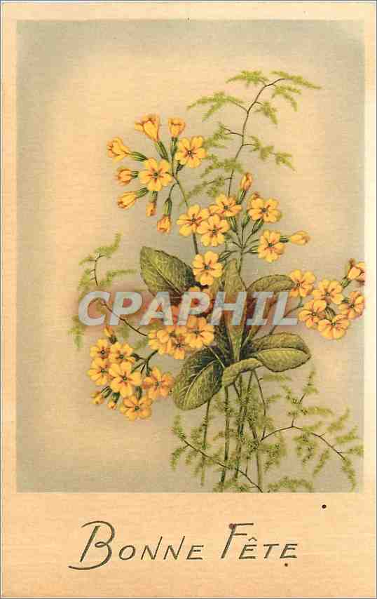 CPA Bonne Fete Fleurs