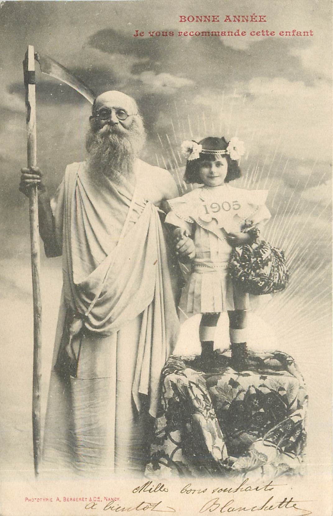 Soleil et enfant — Année 1905 — Phototypie A. Berberet & Cie, Nancy