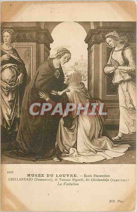CPA Musee du Louvre Ecole Florentine Grillandajo Domenico 
