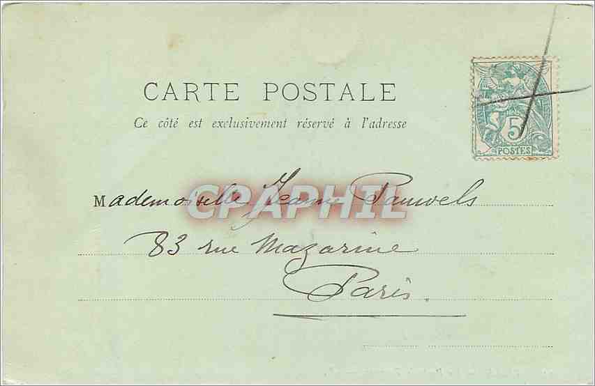 CPA Lille La Porte de Tournai  — Verso