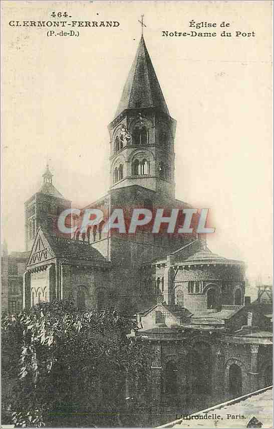 CPA Clermont Ferrand P de D Eglise de Notre Dame du Port 
