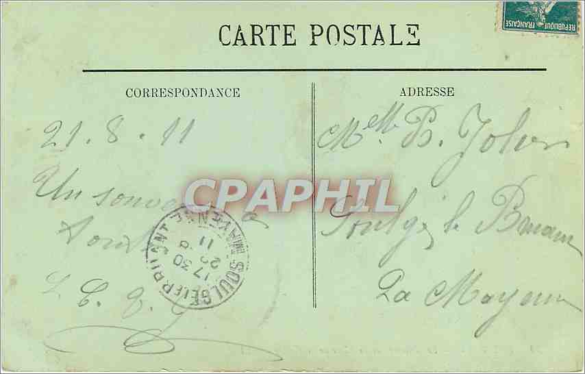 Lourdes — Les Piscines et la Place de la Grotte — LL. — Verso