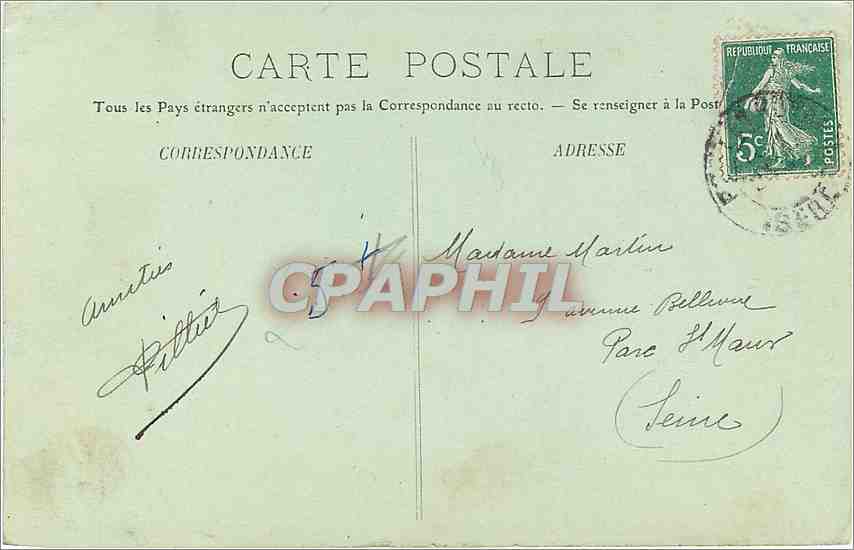 Die Schluchten der Bourne — LL. — 317 — LE DAUPHINÉ — Rückseite