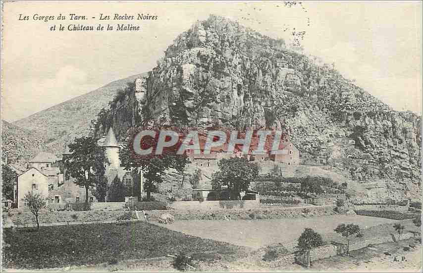 Les Gorges du Tarn - Les Roches Noires et le Château de la Malène — A.P.