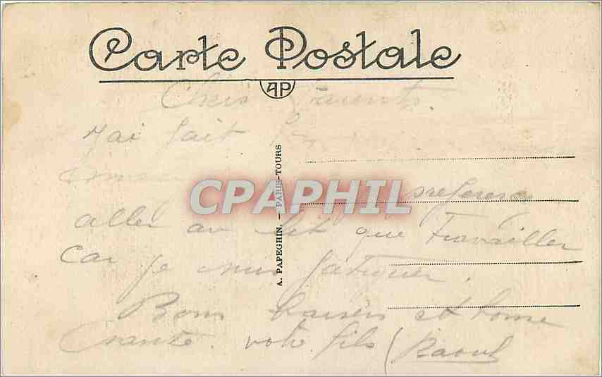 CPA Le Tombeau du Soldat Inconnu Paris Arc de Triomphe — Rückseite