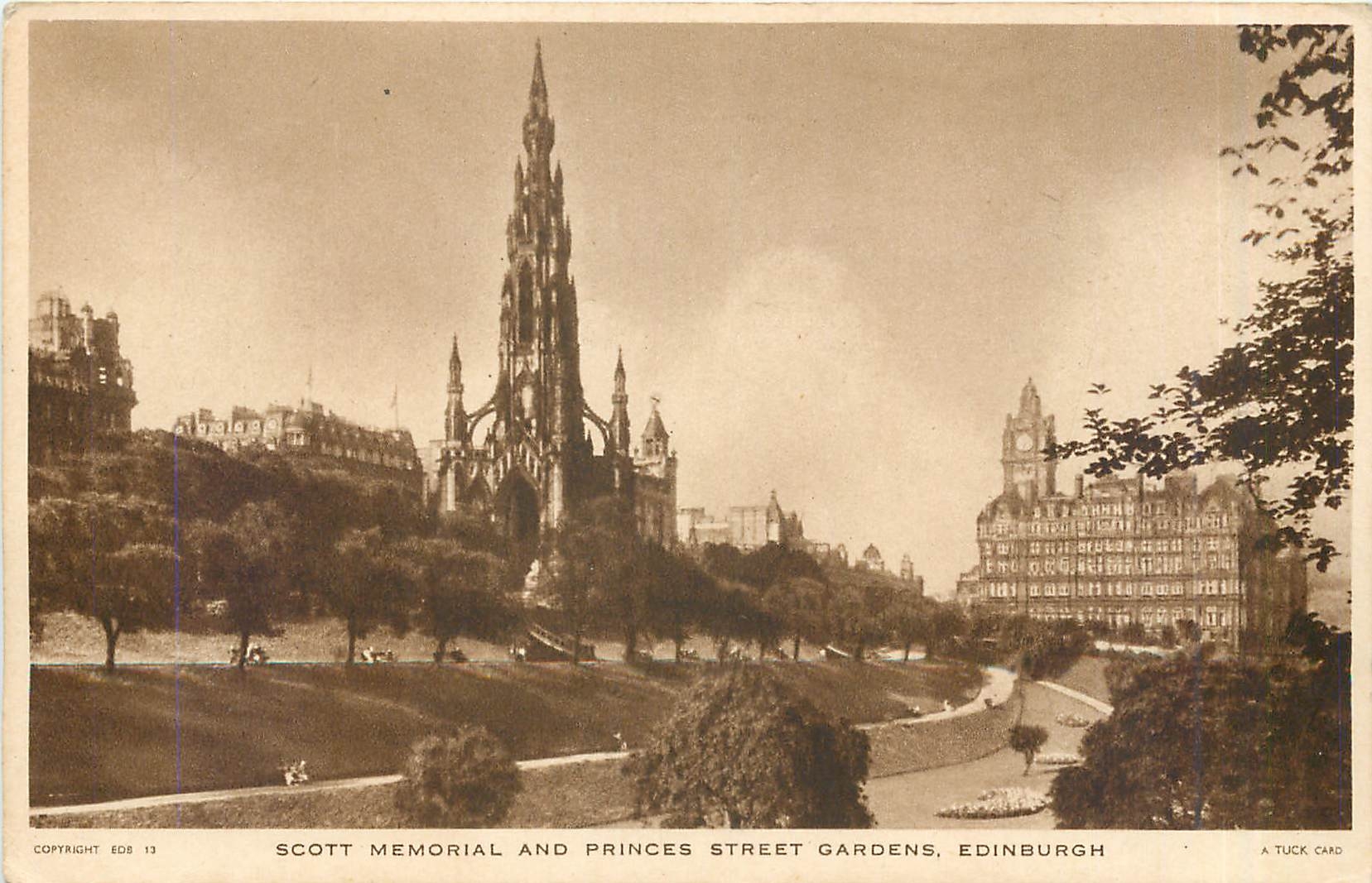 CPA Scott Memorial and Princes Street Gardens Edinburgh 