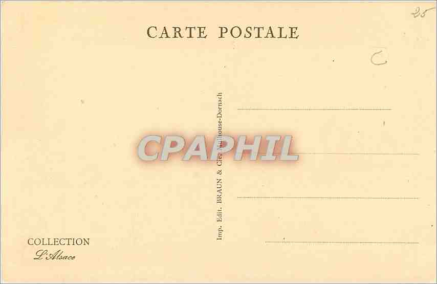 CPA Strasbourg La Cathedrale  — Rückseite