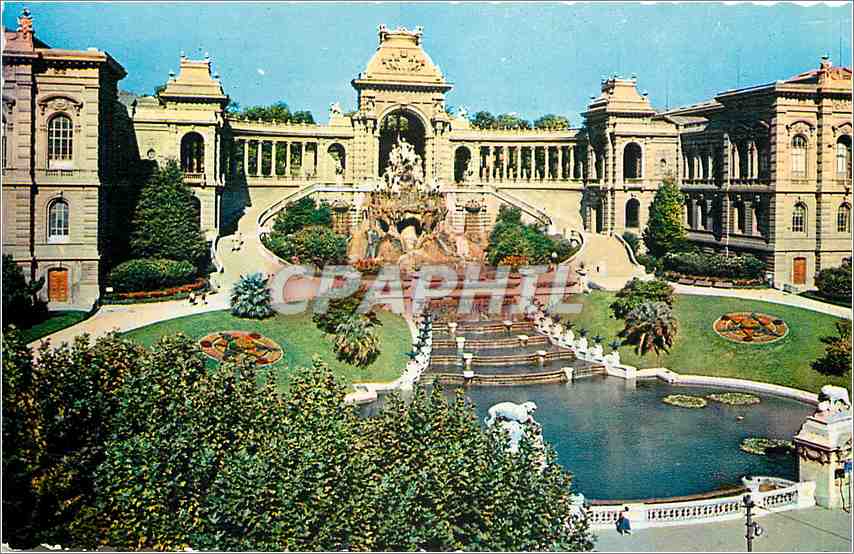CPM Marseille Le Palais Longchamp 