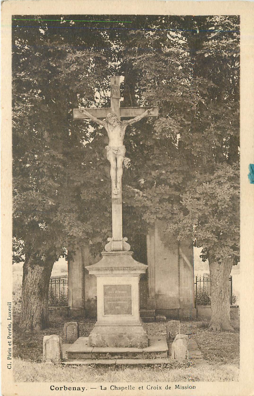 CPA Corbenay La Chapelle et Croix de Maison 