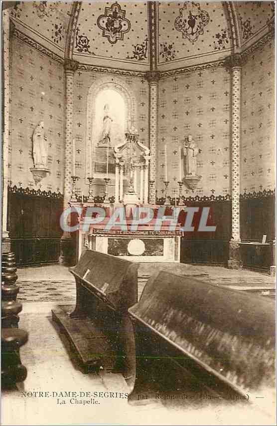 CPA Notre Dame de Segries par Roumoules Basses Alpes La Chapelle 