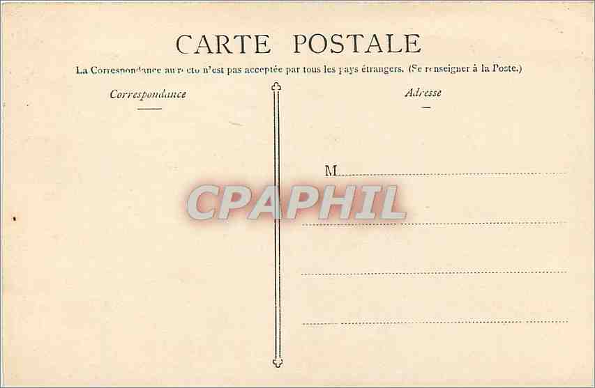 CPA Fribourg Le Pont Suspendu  — Verso