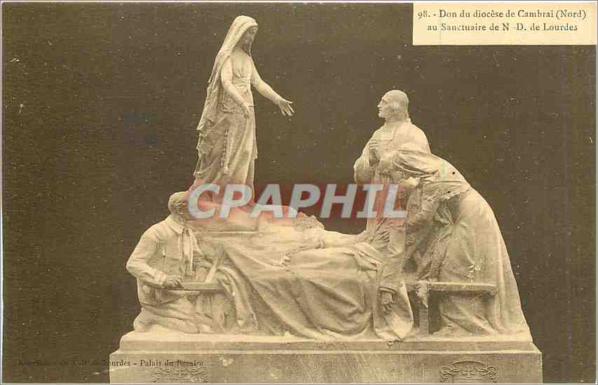 CPA Don du diocese de Cambrai Nord au Sanctuaire de ND de Lourdes 