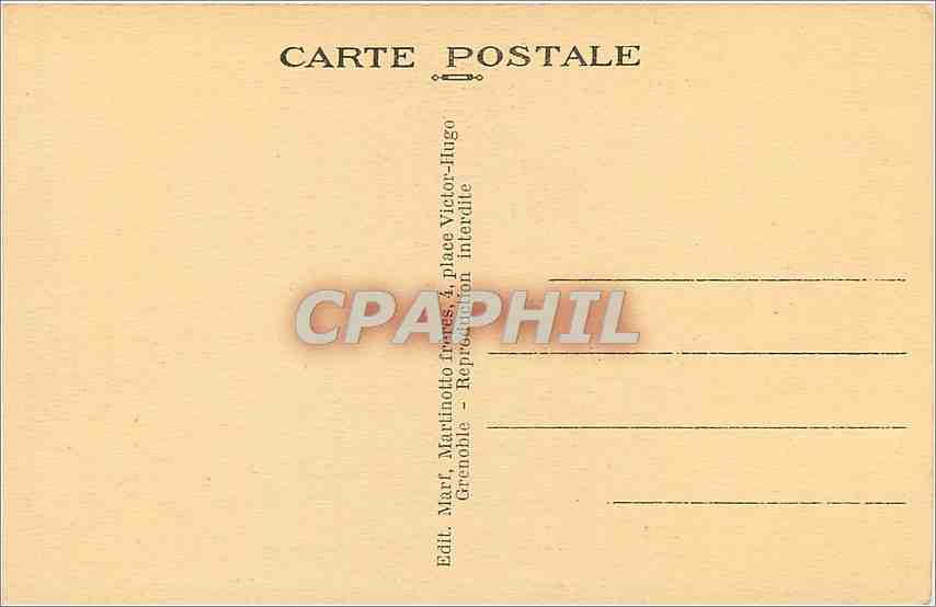 CPA Grenoble Vue generale sur les Ponts de l'Isere et les Alpes  — Rückseite