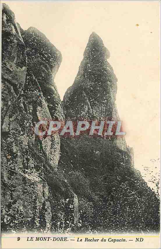 Le Mont-Dore — Le Rocher du Capucin — ND — N°9