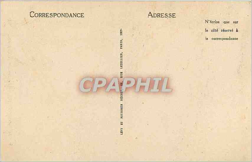 Le Mont-Dore — Le Rocher du Capucin — ND — N°9 — Verso