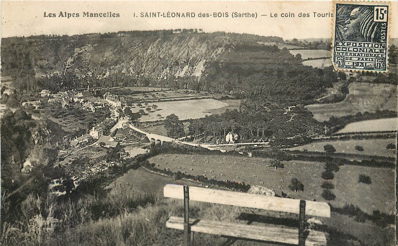 CPA Les Alpes Mancelles Saint Leonard des Bois Sarthe Le coin des Touristique 