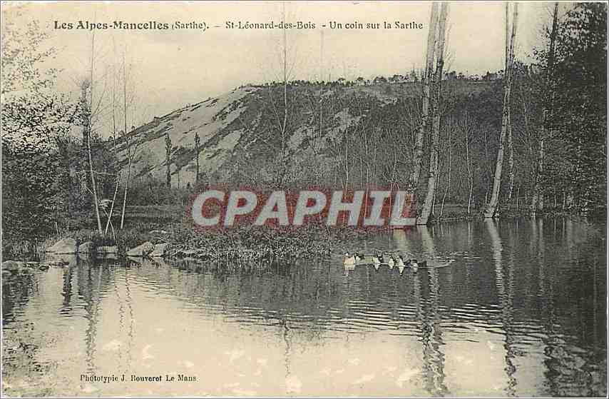 CPA Les Alpes Mancelles Saint Leonard des Bois Un Coin sur la Sarthe 
