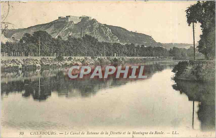 Chefbourg — Der Staukanal der Divette und der Berg Roule — LL.