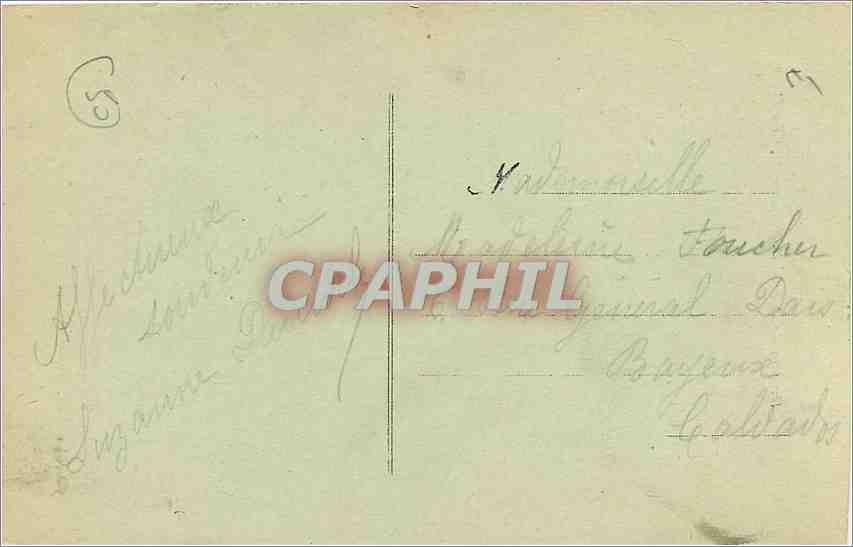 Cherbourg — Un coin du Jardin Public et le Fort du Roule — Collection F. — Reverso