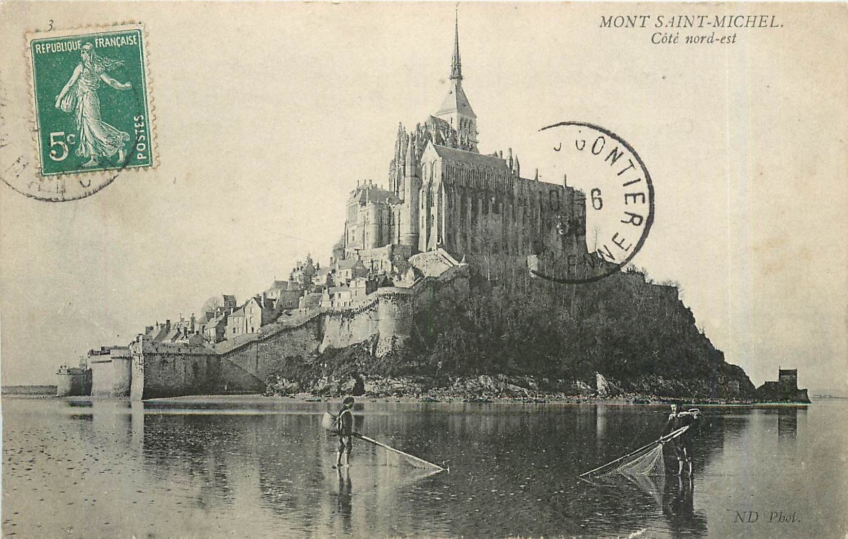 Mont Saint-Michel — Côté nord-est — ND Phot.