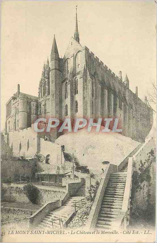 Mont Saint-Michel - Das Schloss und die Merveille - Ostseite - LL.