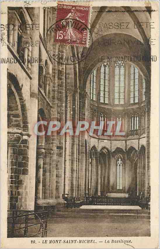 Le Mont-Saint-Michel — La Basilique — Édition A. Lezard