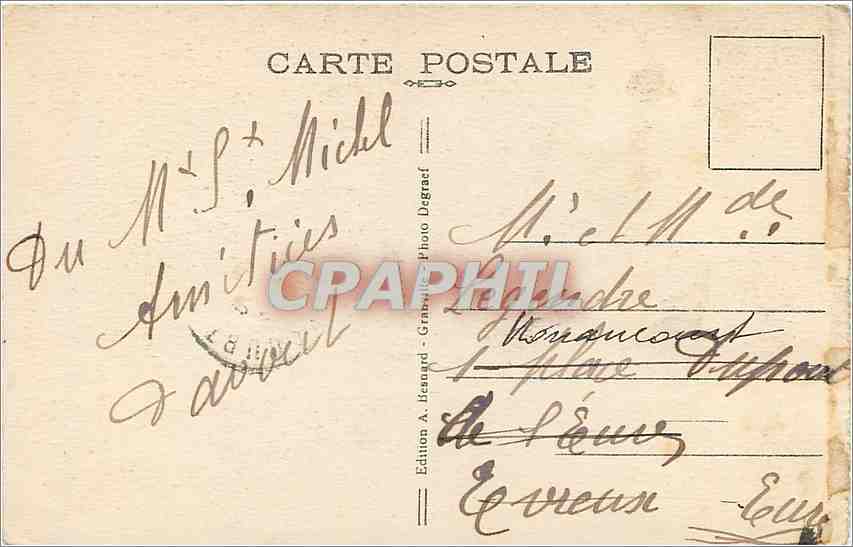 Le Mont-Saint-Michel — La Basilique — Édition A. Lezard — Rückseite
