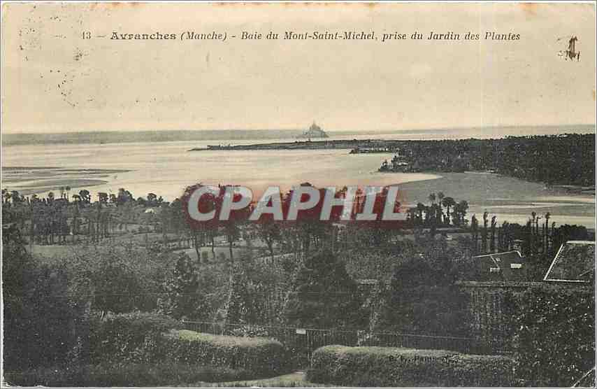 Ayranches (Manche) - Baie du Mont-Saint-Michel, prise du Jardin des Plantes