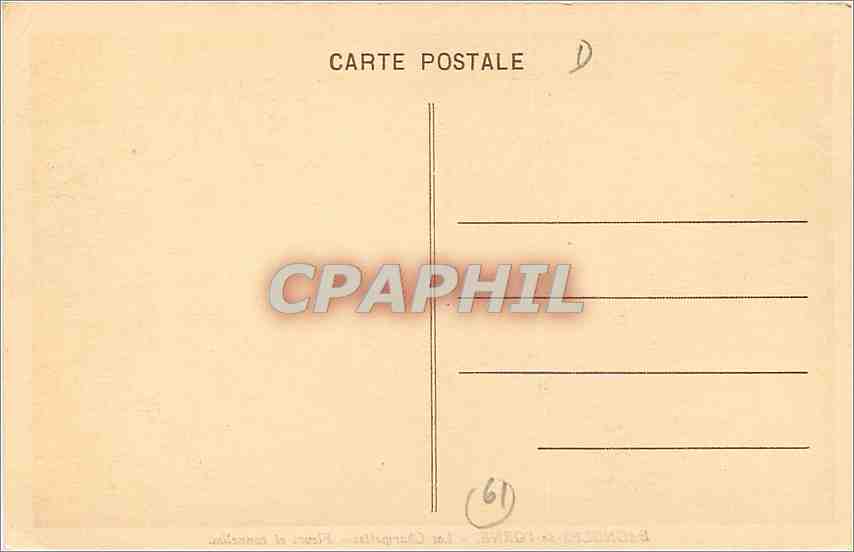 CPA Bagnoles de l'Orne Les Charmettes Fleurs et tonnelles  — Rückseite