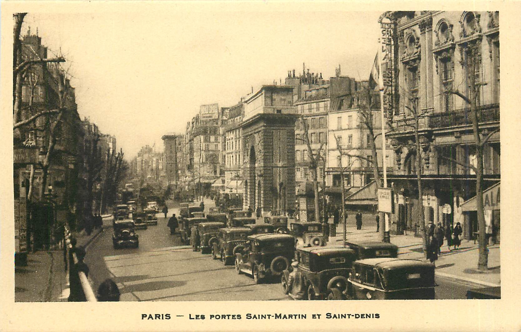 CPA Paris Les Portes Saint Martin et Saint Denis 