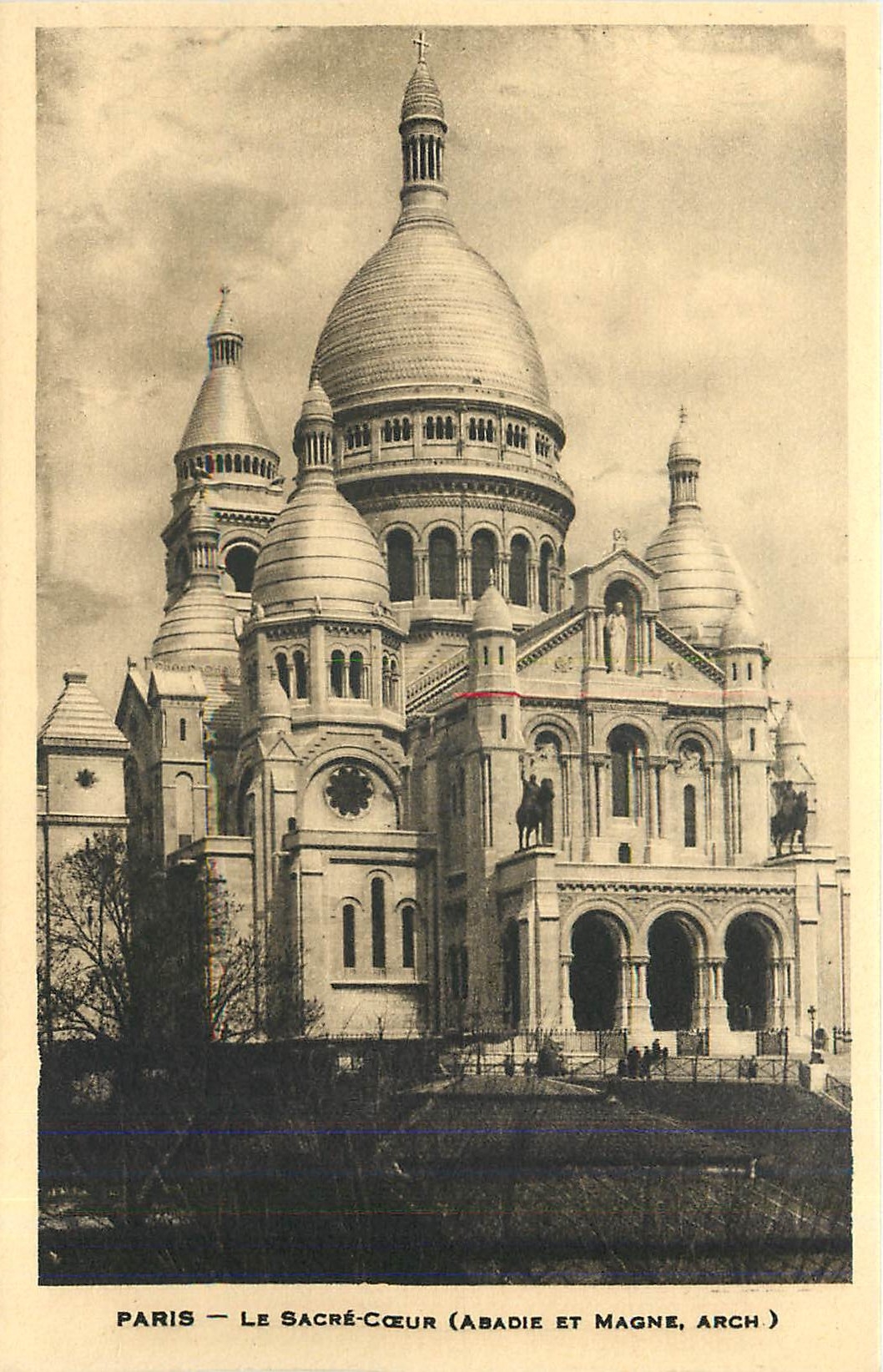 CPA Paris Le Sacre Coeur Abadie et Magne Arch 