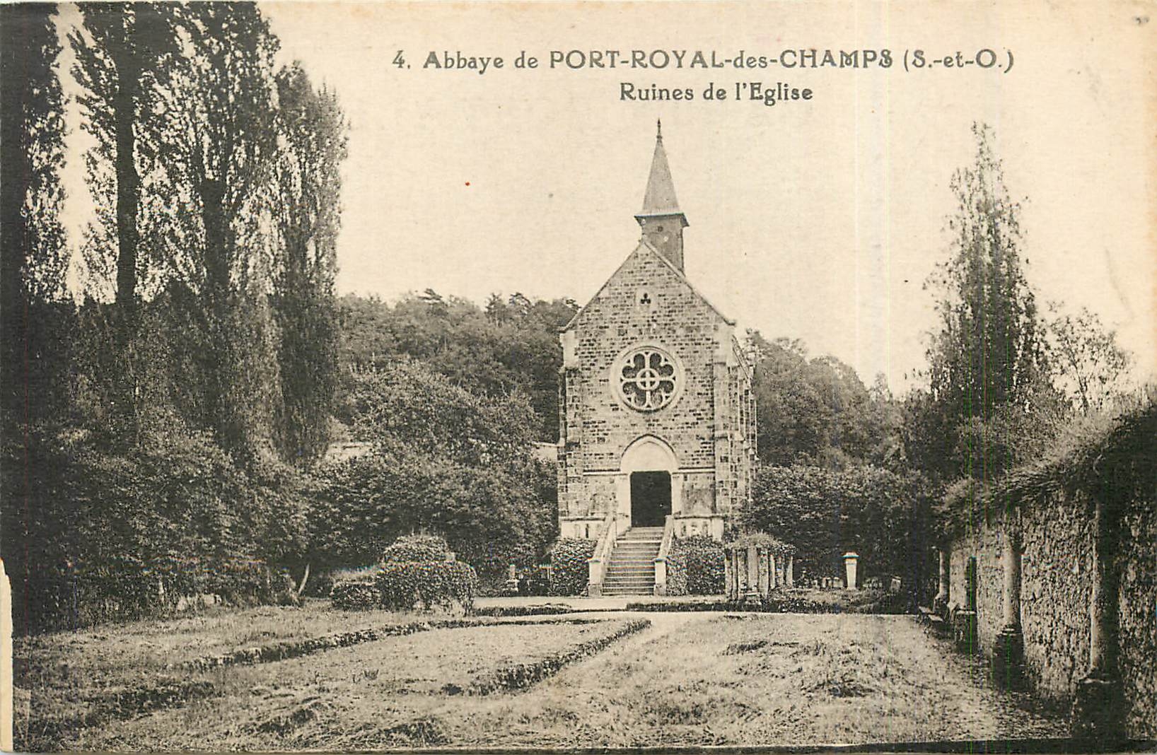 CPA Abbaye de Port Royal des Champs S et O Ruines de l'Eglise 